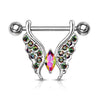 Nippelpiercing Schmetterling Zirkonia