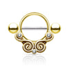 Nippelpiercing Zirkonia Rund