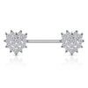 Nippelpiercing Herz Zirkonia