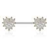 Nippelpiercing Herz Zirkonia