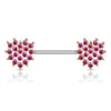 Nippelpiercing Herz Zirkonia