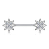 Nippelpiercing Stern Zirkonia
