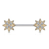 Nippelpiercing Stern Zirkonia