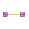 Nippelpiercing Opal Gold PVD