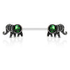 Nippelpiercing Elefanten Opal