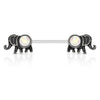 Nippelpiercing Elefanten Opal