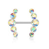 Nippelpiercing 5 Zirkonia
