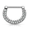 Nippelpiercing Zirkonia Clicker