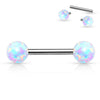 Nippelpiercing Kugel Opal Innengewinde