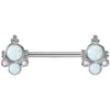 Nippelpiercing Doppel Opal Zirkonia