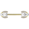 Nippelpiercing Hufeisen Perle