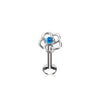 Labret Blume Zirkonia Innengewinde