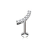 Labret Zirkonia Steine Innengewinde
