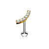 Labret Zirkonia Steine Innengewinde