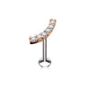 Labret Zirkonia Steine Innengewinde