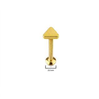 Labret Triangle Flat Internally Threaded
