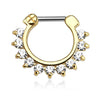 Septum Piercing Zirkonia Clicker