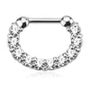 Septum Piercing Zirkonia Clicker