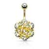 Bauchnabelpiercing Rose Zirkonia