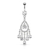 Bauchnabelpiercing Tropfen beweglich Zirkonia