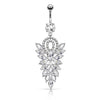Bauchnabelpiercing Kronleuchter Zirkonia