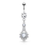 Bauchnabelpiercing Tribal Sonne beweglich Zirkonia