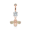 Bauchnabelpiercing Biene beweglich Zirkonia