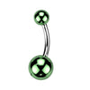 Bauchnabelpiercing Acryl Kugel Glass Beschichtung