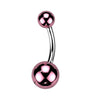 Bauchnabelpiercing Acryl Kugel Glass Beschichtung