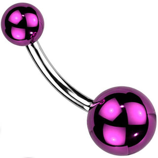 Bauchnabelpiercing Acryl Kugel Glass Beschichtung