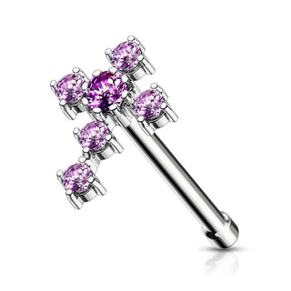 Nasenstecker Kreuz Zirkonia