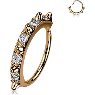 Ring Spiked Zirconia Bendable