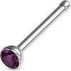 Nose Stud Zirconia Silver