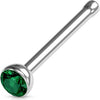 Nose Stud Zirconia Silver
