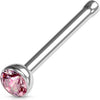 Nose Stud Zirconia Silver