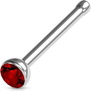 Nose Stud Zirconia Silver