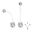 Bauchnabelpiercing Zirkonia Rund