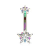 Bauchnabelpiercing Stern Zirkonia Innengewinde