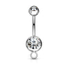 Bauchnabelpiercing Kugel Zirkonia