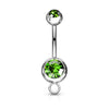 Bauchnabelpiercing Kugel Zirkonia
