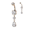 Bauchnabelpiercing Tropfen beweglich Zirkonia