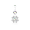 Belly Button Piercing Vintage dangle Zirconia