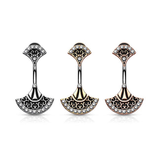 Bauchnabelpiercing Fächer Zirkonia