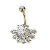 Bauchnabelpiercing Fächer Zirkonia