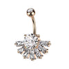 Bauchnabelpiercing Fächer Zirkonia