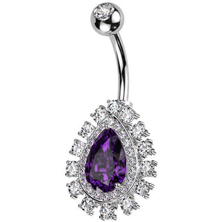 Bauchnabelpiercing Träne Zirkonia