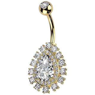 Bauchnabelpiercing Träne Zirkonia