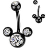 Belly Button Piercing 3 Zirconia