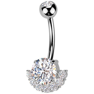 Belly Button Piercing titanium brass zirconias