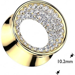 Tunnel cubic zirconia paved